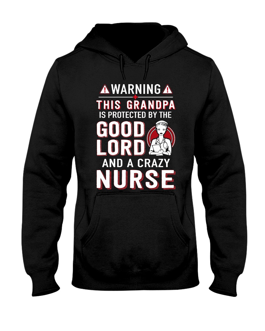 Warning - Crazy nurse Hooded Sweatshirt