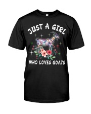 Just a girl who loves goats Classic T-Shirt front