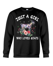 Just a girl who loves goats Crewneck Sweatshirt thumbnail