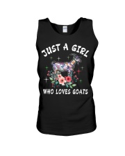 Just a girl who loves goats Unisex Tank thumbnail