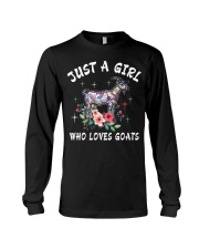 Just a girl who loves goats Long Sleeve Tee thumbnail