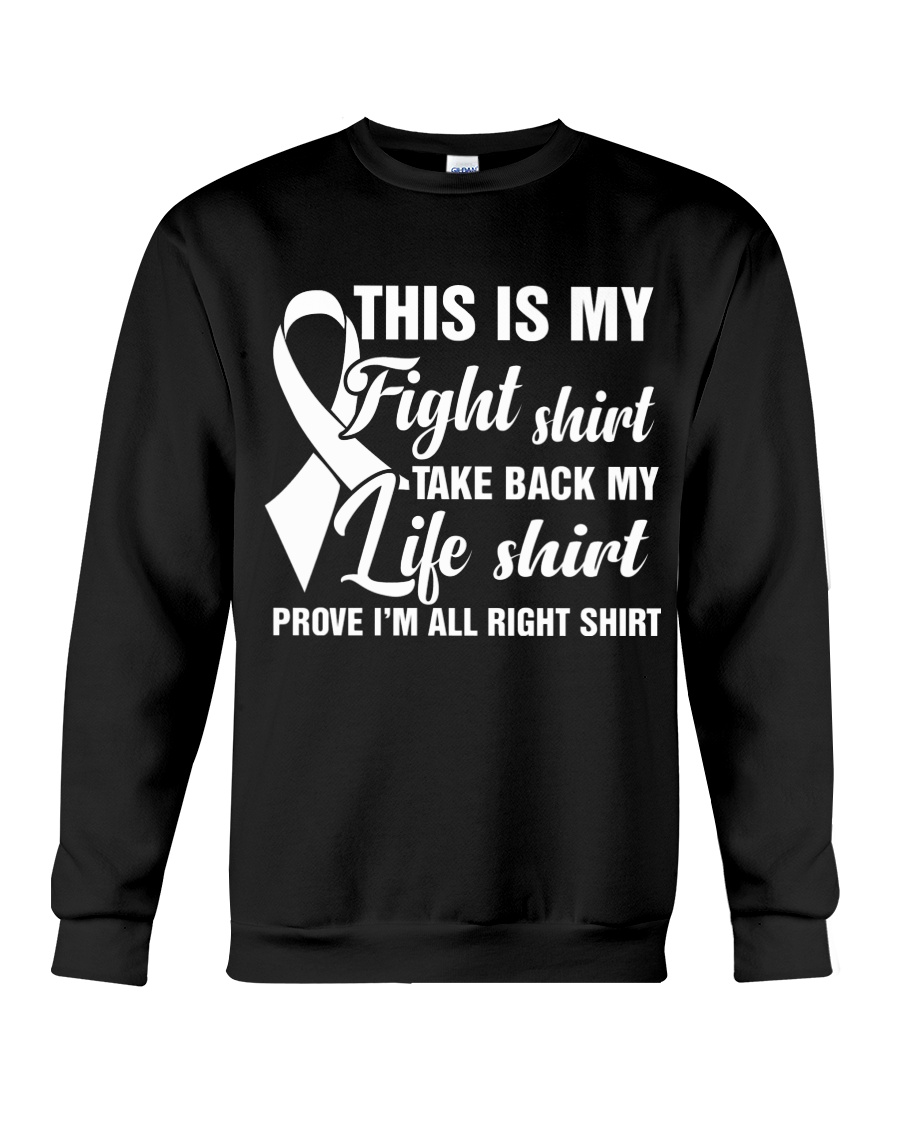 Lung Cancer Awareness Crewneck Sweatshirt