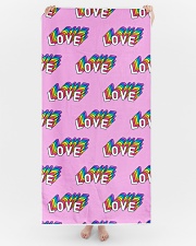 Love Is Love Beach Towel aos-tc-beach-towels-lifestyle-front-04