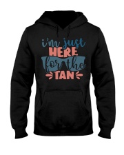 I'm Just Here For The Tan Hooded Sweatshirt tile