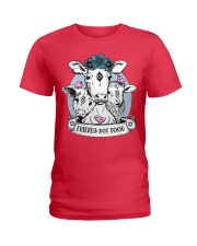 Friends not food Ladies T-Shirt tile