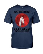 Never Underestimat Native Blood Classic T-Shirt tile