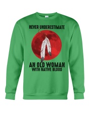 Never Underestimat Native Blood Crewneck Sweatshirt tile