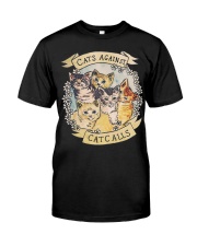 Cat Against Catcalls Classic T-Shirt front