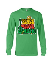Reggae Peace Love Music Long Sleeve Tee tile
