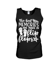 The Best Memories are made in flip flops Unisex Tank tile