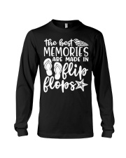 The Best Memories are made in flip flops Long Sleeve Tee tile