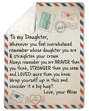 To my Daughter Sherpa Fleece Blanket tile