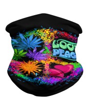 Peace and Love Neck Gaiter front