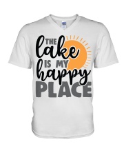The Lake Is My Happy Place V-Neck T-Shirt tile