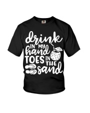 Drink in My Hand Toes in the Sand Youth T-Shirt tile