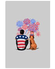 Black Bloodhound Great Dane Black Hair 4th July Vertical Poster tile