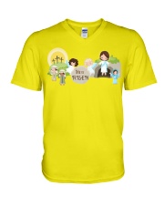 He Is Risen Real Easter Meaning Resurrection V-Neck T-Shirt tile