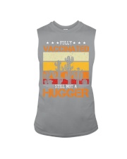 Fully vaccinated still not a hugger retro vintage Sleeveless Tee tile