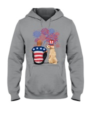 Poodle Bald Hair Man 4th July Hooded Sweatshirt tile