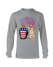 Poodle Bald Hair Man 4th July Long Sleeve Tee tile