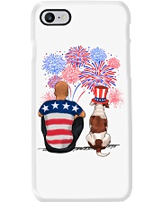 American Bulldog 4th of July Phone Case tile