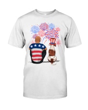American Bulldog 4th of July Classic T-Shirt front