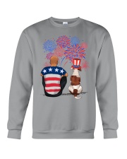 American Bulldog 4th of July Crewneck Sweatshirt tile