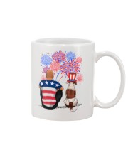 American Bulldog 4th of July Mug tile