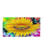 Peace and Love Cloth face mask front