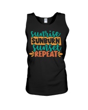 Sunrise Sunburn Sunset Repeat Unisex Tank tile