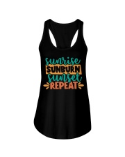 Sunrise Sunburn Sunset Repeat Ladies Flowy Tank tile