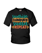 Sunrise Sunburn Sunset Repeat Youth T-Shirt tile