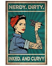 Tattoo Nerdy Dirty Inked And Curvy 16x24 Poster front