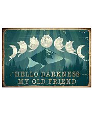 Cat Hello Darkness 36x24 Poster front