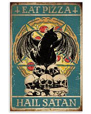Cat Eat Pizza Hail Satan 16x24 Poster front