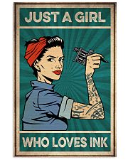 Tattoo Just A Girl Who Loves Ink 16x24 Poster front