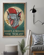 Cat Flush The Toilet 16x24 Poster lifestyle-poster-1