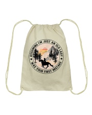 Assuming I'm Just An Old Lady Was Your First Mistake Horse Drawstring Bag tile