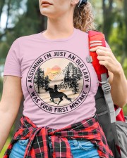 Assuming I'm Just An Old Lady Was Your First Mistake Horse Classic T-Shirt custom-t-shirts-classic-lifestyle-front-376