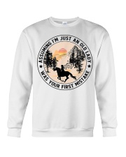 Assuming I'm Just An Old Lady Was Your First Mistake Horse Crewneck Sweatshirt tile
