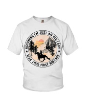 Assuming I'm Just An Old Lady Was Your First Mistake Horse Youth T-Shirt tile