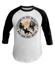 Assuming I'm Just An Old Lady Was Your First Mistake Horse Baseball Tee tile