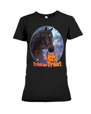 Trick or Treat Horse Premium Fit Ladies Tee tile