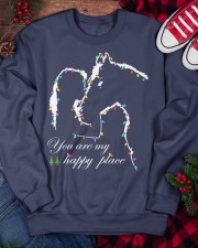 You are my happy place Crewneck Sweatshirt custom-crewneck-sweatshirt-lifestyle-front-137