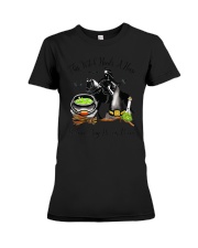 This Witch Needs A Horse Premium Fit Ladies Tee tile