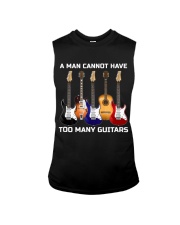 Guitar A Man Cannot Have Too Many Gutiars Sleeveless Tee tile