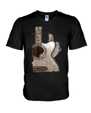 ACOUSTIC GUITAR SHIRT Guitarist V-Neck T-Shirt tile