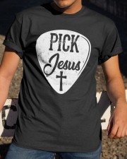 Christian Guitar Retro Pastor Gifts Pick Jesus Classic T-Shirt apparel-classic-tshirt-lifestyle-28