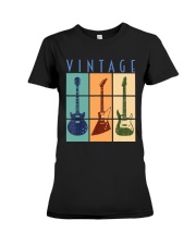 Vintage Guitar Premium Fit Ladies Tee tile