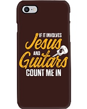 Jesus and guitar cout me in Phone Case tile